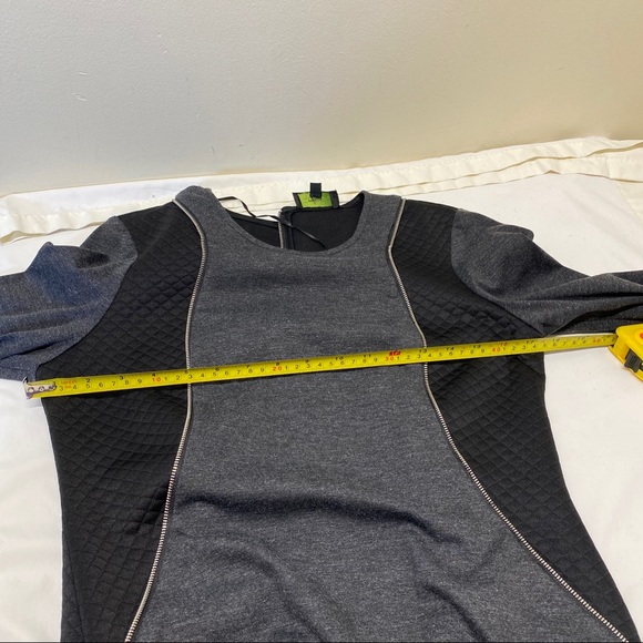 Maia Gray & Black Color Block Dress Size 10 - Picture 10 of 16